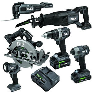 FLEX FXM601 - 2B 24V Brushless 6 Tool Combo Kit - Mississauga Hardware Centre Inc