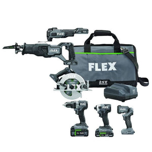 FLEX FXM601 - 2B 24V Brushless 6 Tool Combo Kit - Mississauga Hardware Centre Inc