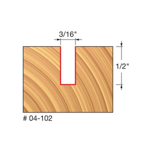 Freud | 04 - 102 3/16 (Dia.) Double Flute Straight Bit - Mississauga Hardware Centre IncFREUD04-102