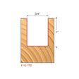 Freud | 12 - 152 3/4 (Dia.) Double Flute Straight Bit (Double Grind) - Mississauga Hardware Centre IncFreud12-152