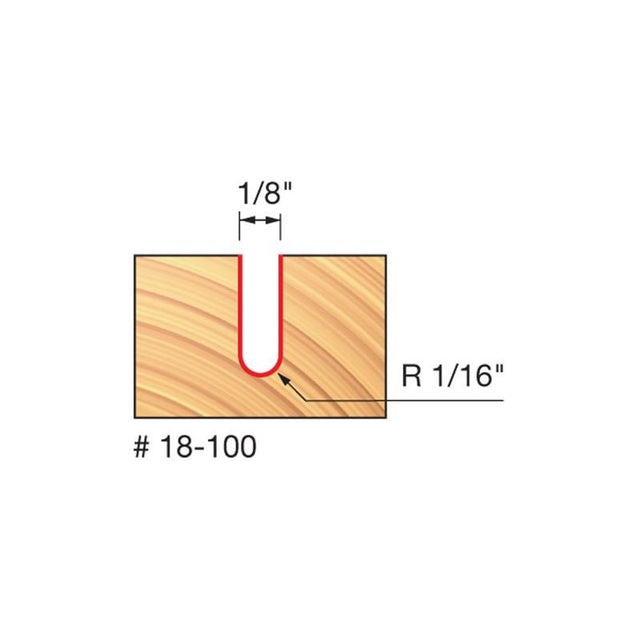 Freud | 18 - 100 1/16 Radius Round Nose Bit - Mississauga Hardware Centre IncFREUD18-100