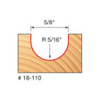 Freud | 18 - 110 5/16 Radius Round Nose Bit - Mississauga Hardware Centre IncFREUD18-110