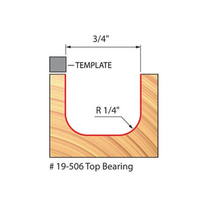 Freud | 19 - 506 1/4 Radius Dish Carving Bit - Mississauga Hardware Centre IncFREUD19-506