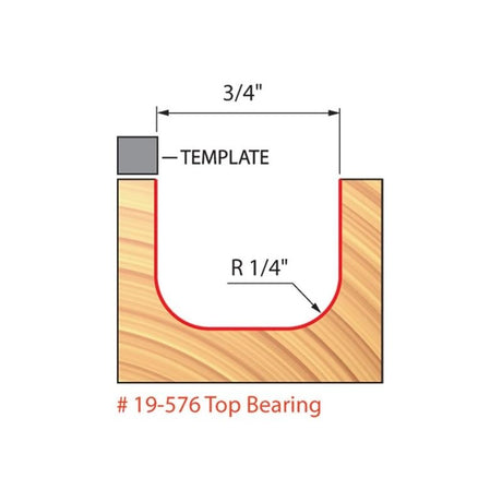 Freud | 19 - 576 1/4 Radius Dish Carving Bit - Mississauga Hardware Centre IncFREUD19-576