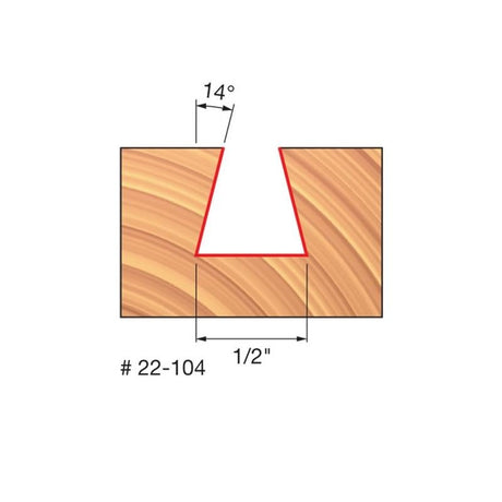 Freud | 22 - 104 1/2 (Dia.) Dovetail Bit - Mississauga Hardware Centre IncFREUD22104