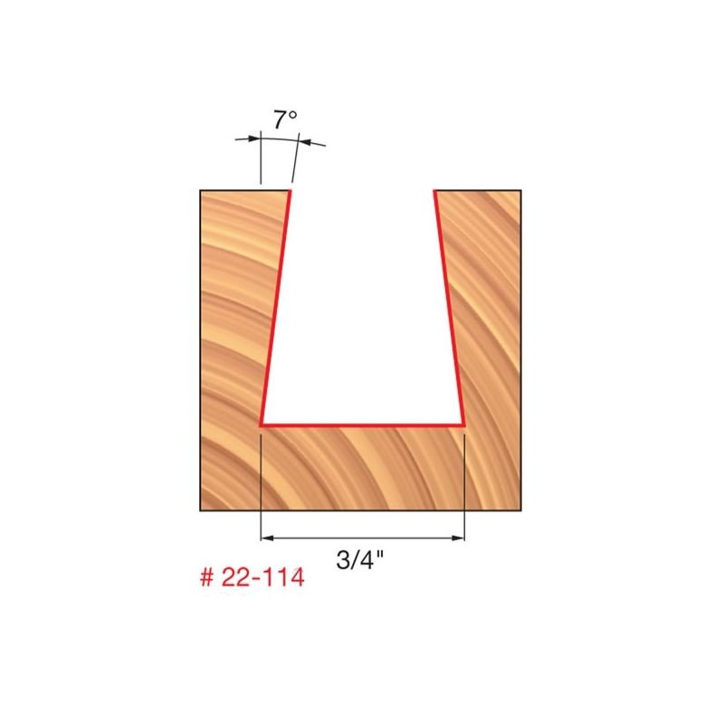 Freud | 22 - 114 3/4 (Dia.) Dovetail Bit - Mississauga Hardware Centre IncFREUD22-114