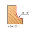 Freud | 30 - 102 1/4 Radius Cove Bit - Mississauga Hardware Centre IncFREUD30-102