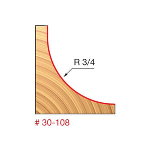 Freud | 30 - 108 3/4 Radius Cove Bit - Mississauga Hardware Centre IncFreud30-108
