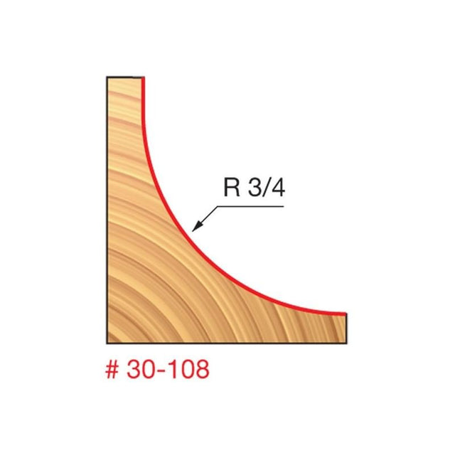 Freud | 30 - 108 3/4 Radius Cove Bit - Mississauga Hardware Centre IncFreud30-108