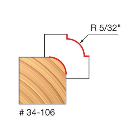 Freud | 34 - 106 5/32 Radius Rounding Over Bit - Mississauga Hardware Centre IncFREUD34-106