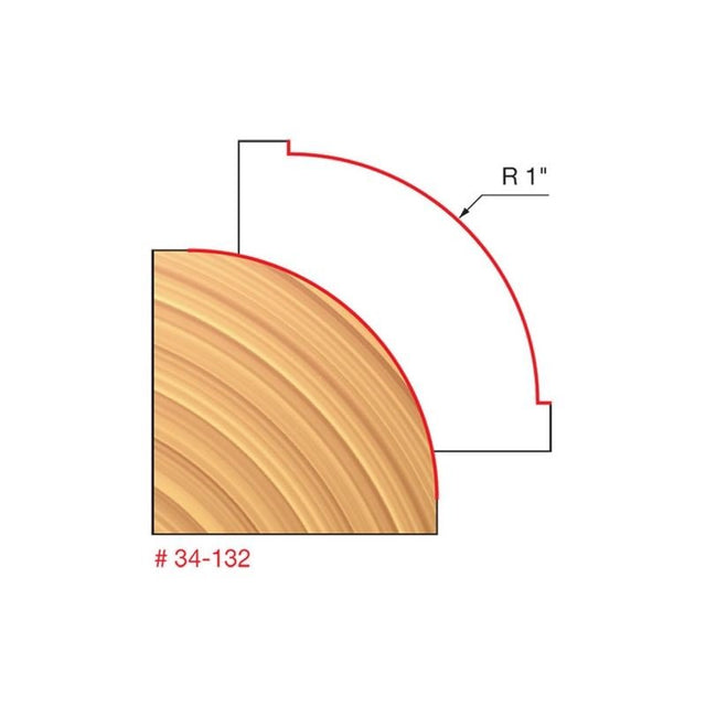 Freud | 34 - 110 1/4 Radius Rounding Over Bit - Mississauga Hardware Centre IncFREUD34-132Q