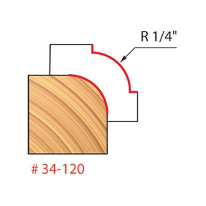 Freud | 34 - 110 1/4 Radius Rounding Over Bit - Mississauga Hardware Centre IncFREUD34-120Q