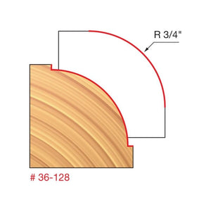 Freud | 34 - 110 1/4 Radius Rounding Over Bit - Mississauga Hardware Centre IncFREUD36-128