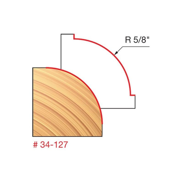 Freud | 34 - 110 1/4 Radius Rounding Over Bit - Mississauga Hardware Centre IncFREUD34-127Q