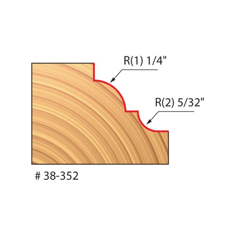 Freud | 34 - 110 1/4 Radius Rounding Over Bit - Mississauga Hardware Centre IncFreud38-352