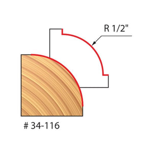 Freud | 34 - 110 1/4 Radius Rounding Over Bit - Mississauga Hardware Centre IncFREUD34-116
