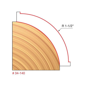 Freud | 34 - 110 1/4 Radius Rounding Over Bit - Mississauga Hardware Centre IncFREUD34-140