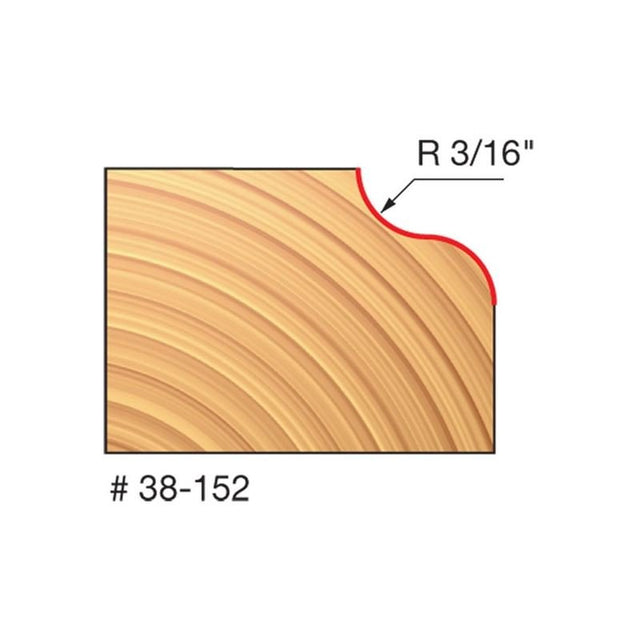 Freud | 34 - 110 1/4 Radius Rounding Over Bit - Mississauga Hardware Centre IncFREUD38-152