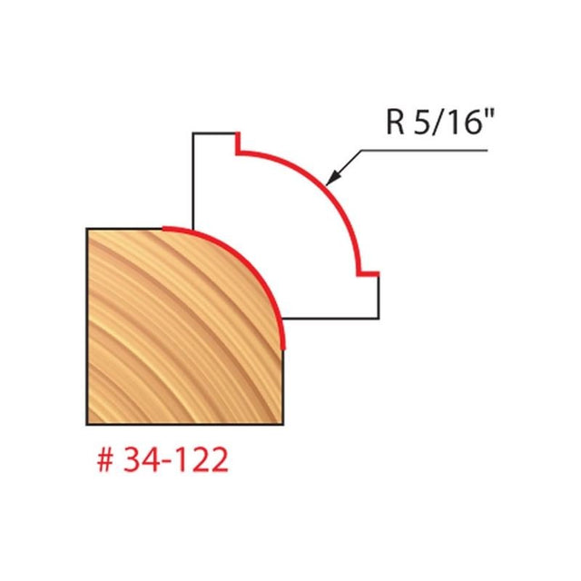 Freud | 34 - 122 5/16 Radius Rounding Over Bit - Mississauga Hardware Centre IncFREUD34-122Q