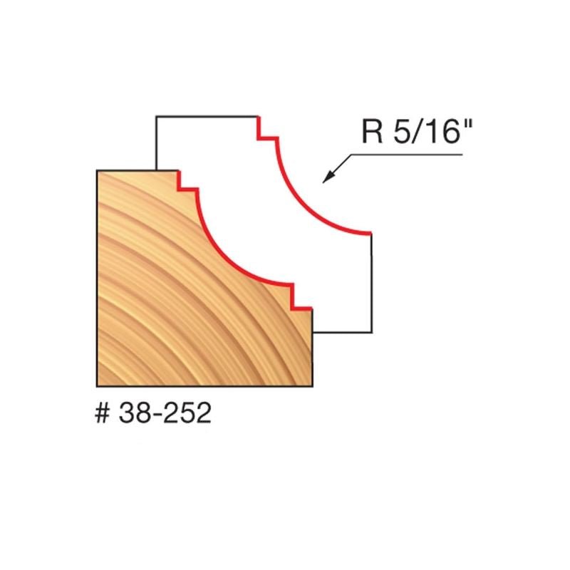 Freud | 38 - 252 5/16 Radius Classical Cove Bit - Mississauga Hardware Centre IncFREUD38-252