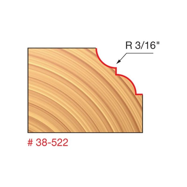 Freud | 38 - 522 1 - 1/4 (Dia.) Classical Bold Cove and Bead Bit - Mississauga Hardware Centre IncFREUD38-522