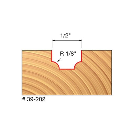Freud | 39 - 202 1/8 Radius Ovolo Bit - Mississauga Hardware Centre IncFreud39202