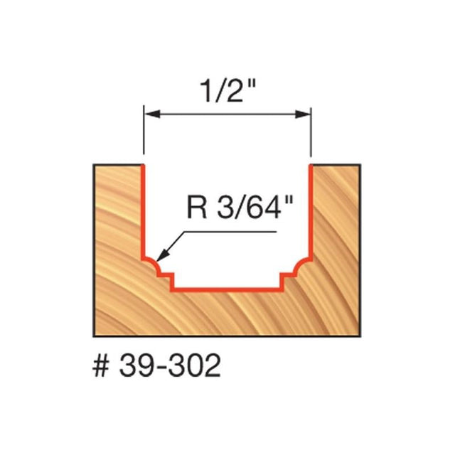 Freud | 39 - 302 3/64 Radius Classical Beading Groove Bit - Mississauga Hardware Centre IncFREUD39-302
