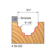 Freud | 39 - 522 1/8 Radius Top Bearing Fillet Ogee Groove Bit - Mississauga Hardware Centre IncFREUD39-522