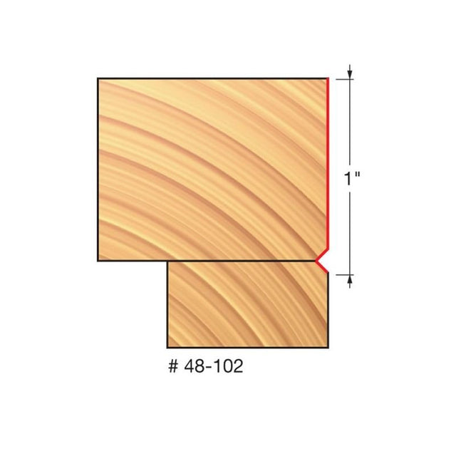 Freud | 48 - 102 5/8 (Dia.) Flush Trim V Groove Bit - Mississauga Hardware Centre IncFREUD48102