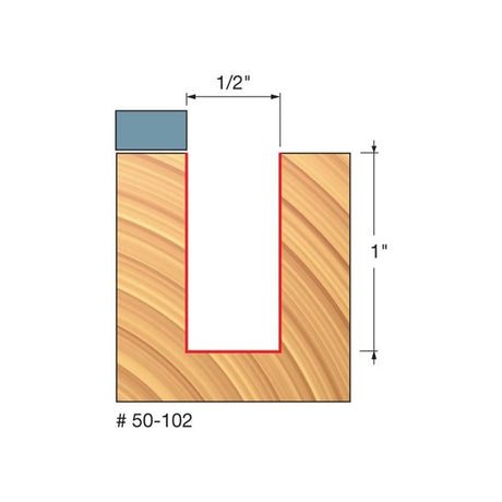 Freud | 50 - 102 1/2 (Dia.) Top Bearing Flush Trim Bit - Mississauga Hardware Centre IncFreud50102