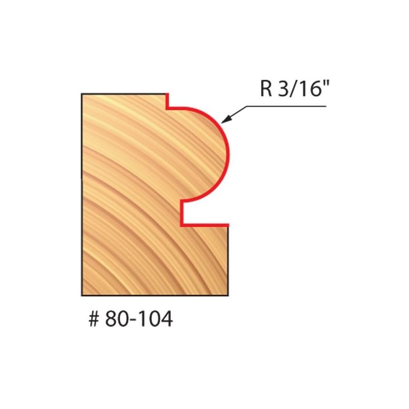 Freud | 80 - 104 3/16 Radius Traditional Beading Bit - Mississauga Hardware Centre IncFreud80-104