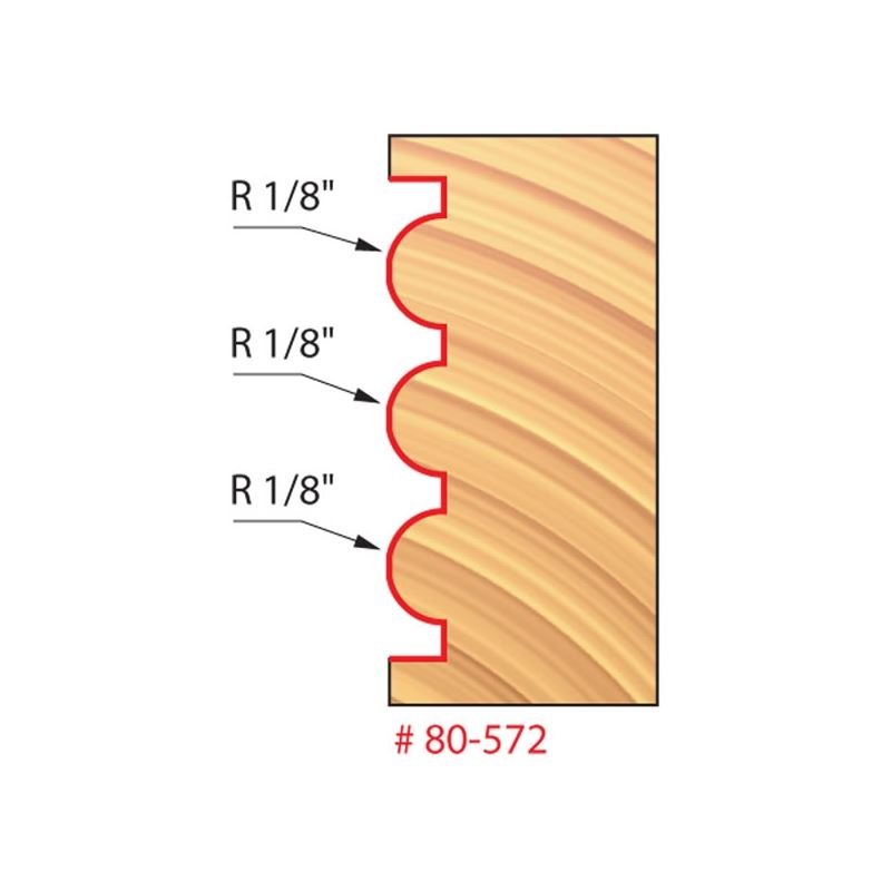 Freud | 80 - 572 1/8 Radius Triple Beading and Fluting Bit - Mississauga Hardware Centre IncFreud80-572