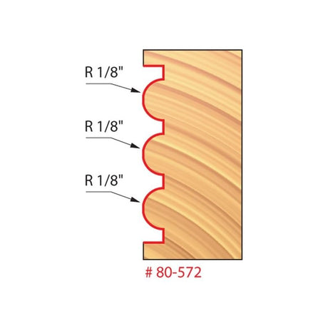 Freud | 80 - 572 1/8 Radius Triple Beading and Fluting Bit - Mississauga Hardware Centre IncFreud80-572