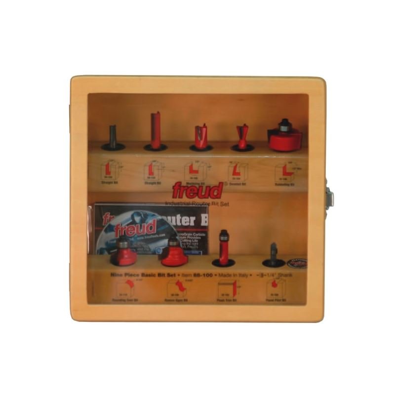 Freud | 88 - 100 9 Piece Basic Bit Set (1/4 Shank) - Mississauga Hardware Centre IncFREUD88-100