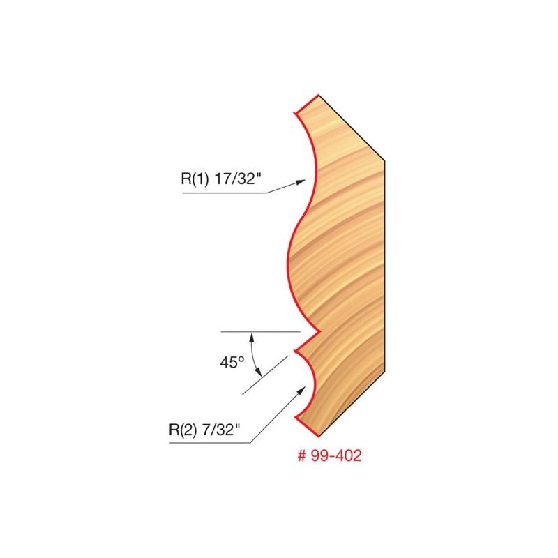 Freud | 99 - 402 1 - 1/4 (Dia.) Crown Molding Bit - Mississauga Hardware Centre IncFREUD99402
