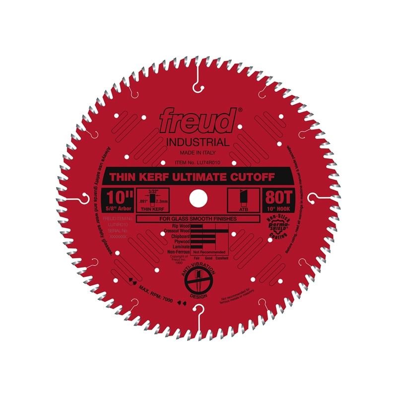 Freud | LU74R010 10" Thin Kerf Ultimate Cut - Off Blade - Mississauga Hardware Centre IncFREUDLU74R010