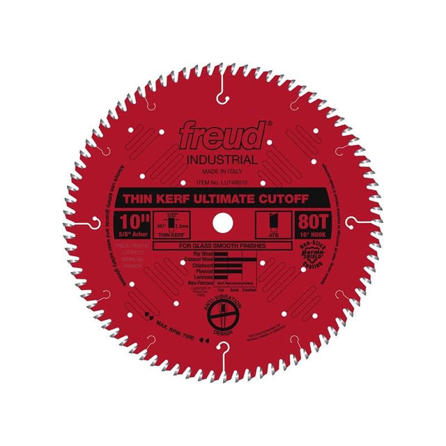 Freud | LU74R010 10" Thin Kerf Ultimate Cut - Off Blade - Mississauga Hardware Centre IncFREUDLU74R010