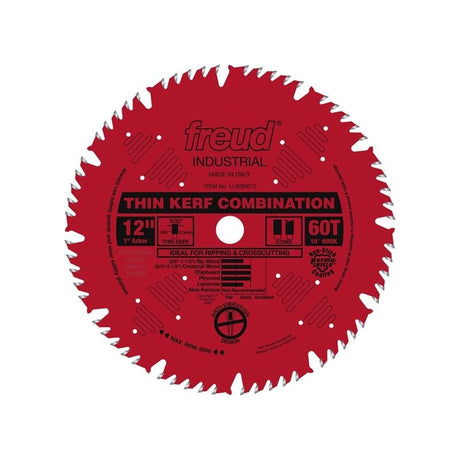 Freud | LU83R012 12" 60 Tooth ATB Thin Kerf Combination Saw Blade - Mississauga Hardware Centre IncFREUDLU83R012