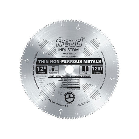 Freud | LU90M012 12" Thin Stock Non - Ferrous Metal Blade - Mississauga Hardware Centre IncFREUDLU90M012