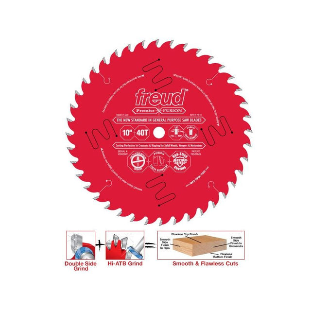 Freud | P410C 10" 40T Carbide General Purpose Blade - Mississauga Hardware Centre IncFREUDP410C