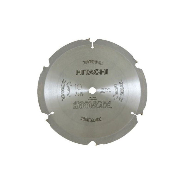 Hitachi | 18108 10" x 6 Tooth Miter Table Saw Hardi Blade - Mississauga Hardware Centre IncHitachi18108