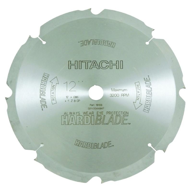 Hitachi | 18109 12" x 8 Tooth Miter Table Saw Hardi - Blade - Mississauga Hardware Centre IncHITACHI18109