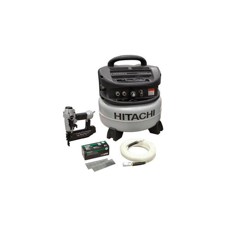 Hitachi | KNT50A 18 - Gauge Brad Nailer and Compressor Combo Kit - Mississauga Hardware Centre IncHITACHIKNT50A