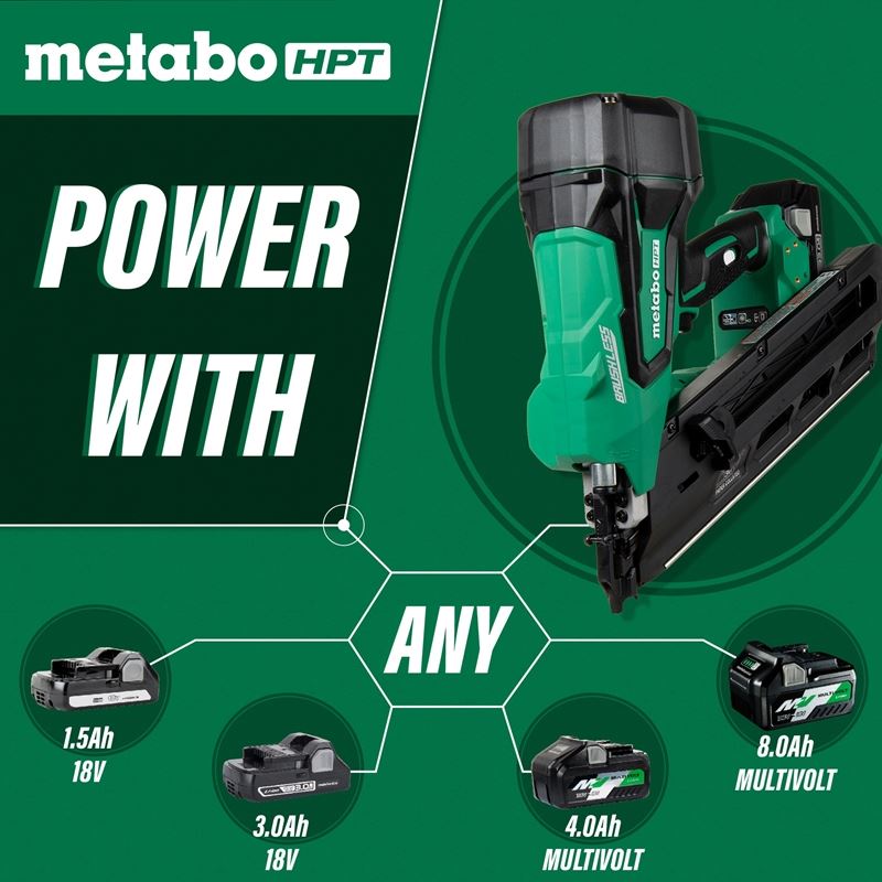 Hitachi NR1890DC 3 - 1/2" 18V Cordless Paper Strip Framing Nailer - Mississauga Hardware Centre IncMetabo HPTNR1890DC