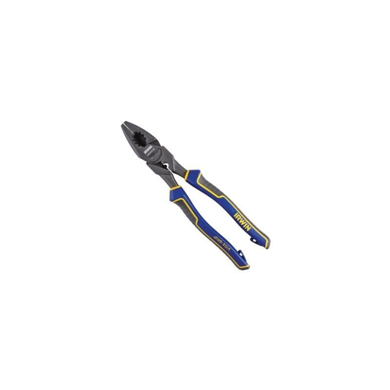 Irwin 1902416 9 - 1/2" High Leverage Lineman's Pliers with Fish Tape Puller and Wire Crimper - Mississauga Hardware Centre IncIRWIN1902416