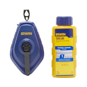 IRWIN 1932883 100ft Chalk Reel With Blue Chalk - Mississauga Hardware Centre Inc