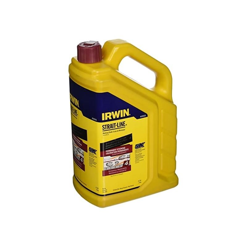IRWIN 4935525 Strait - Line Permanent Staining Marking Chalk, Crimson Red 4 LBS - Mississauga Hardware Centre Inc