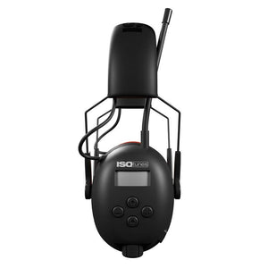 ISOtunes IT - 91 AIR DEFENDER AM/FM EARMUFF - BLACK/SAETY RED - Mississauga Hardware Centre Inc