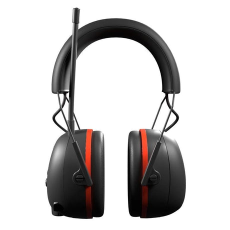 ISOtunes IT - 91 AIR DEFENDER AM/FM EARMUFF - BLACK/SAETY RED - Mississauga Hardware Centre Inc