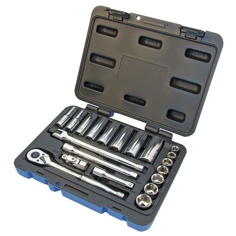Jet 600229 21 Pc 3/8 Dr S.a.e. Socket Wrench Set - 6 Point - Mississauga Hardware Centre IncJet600229